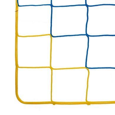 Сетка для мини-футбола и гандбола Zelart ЕВРО ЭЛИТ SO-2092 3x2,04x0,6м 2шт синий-желтый