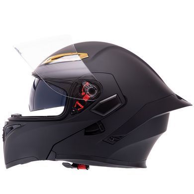 Мотошолом модуляр (flip-up) QKE M-8525 розмір XL колір чорний