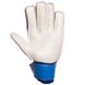 Перчатки вратарские с защитными вставками на пальцы синие FB-888, 10