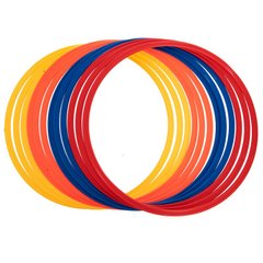 Спортивные кольца для футбола d-50см (12шт) C-0815-50, Разные цвета