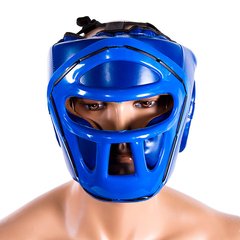 Шлем для бокса с маской синий VENUM VM-5010