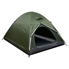 Кемпинговая шестиместная палатка с тентом оливковая SY-021