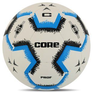 Мяч футбольный CORE PROF FB-4147 цвет белый-синий