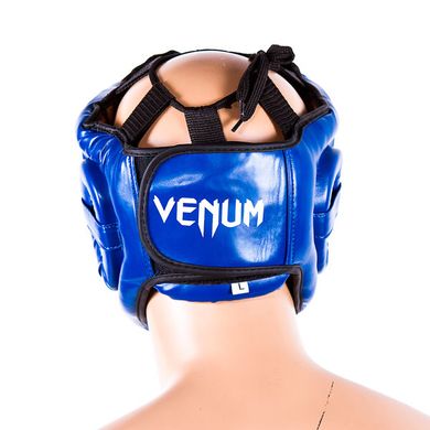 Шлем для бокса с маской синий VENUM VM-5010