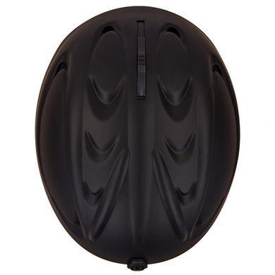 Шлем горнолыжный с механизмом регулировки MS-6288 черный матовый L (58-61)