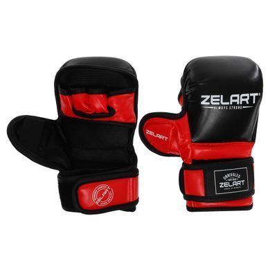 Рукавиці Краби спарингові для MMA Zelart BO-4612 розмір M колір білий-чорний