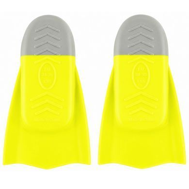 Ласти для тренувань у басейні короткі із закритою п'ятою MadWave Propellor max M074305 розмір 2XS (34-35) колір помаранчевий