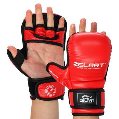 Рукавиці Краби спарингові для MMA Zelart BO-4612 розмір M колір білий-чорний