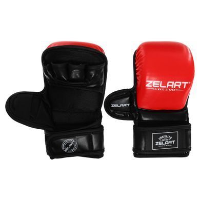Рукавиці Краби спарингові для MMA Zelart BO-4612 розмір M колір білий-чорний