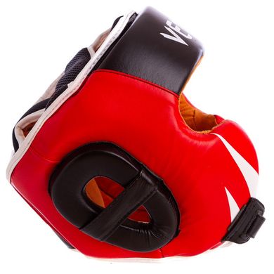 Шлем боксерский кожаный красный VENUM BO-6652