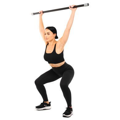 Бодибар Body Bar Zelart FI-4780-1 вес 1кг черный-серый