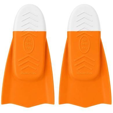 Ласти для тренувань у басейні короткі із закритою п'ятою MadWave Propellor max M074305 розмір 2XS (34-35) колір помаранчевий