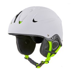Шлем горнолыжный с механизмом регулировки MS-6288 белый матовый S (51-55)