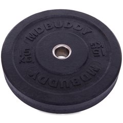 Бамперные диски резиновые Bumper Plates Zelart TA-2676-15 51мм 15кг черный