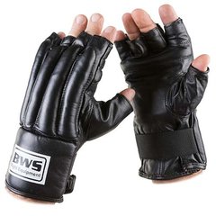 Перчатки шингарты перчатки для единоборств кожаные черные BWS BWS-0159 L