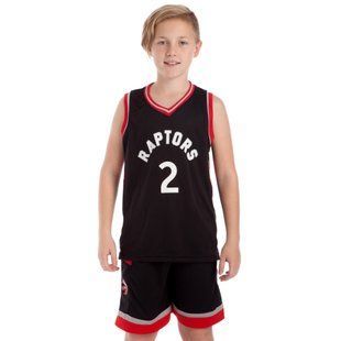 Форма баскетбольная детская NBA клуб Toronto Raptors 2 BA-0969 M-2XL черный-красный