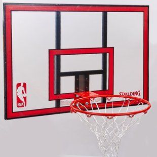 Щит баскетбольний з кільцем та сіткою SPALDING NBA COMBO 79351CN розмір 108x73см кільце &oslash;49см
