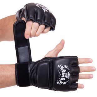 Рукавиці для змішаних єдиноборств MMA TOP KING Super TKGGS розмір S колір чорний