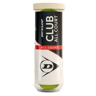 Мяч теннисный Dunlop CLUB all court 3шт салатовый 601629