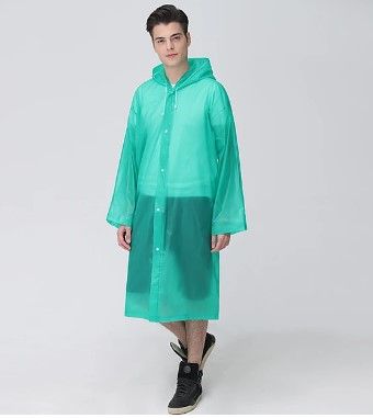Дождевик, плащ от дождя зеленый C-1030, Зеленый мужской