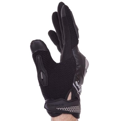 Перчатки для мотоцикла черно-белые PANGUSAXE ST-16, M