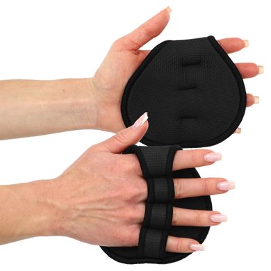 Накладки атлетические нескользящие Грипад GRIPAD WorkOut HAND PROTECTION EZOUS D-01 цвет черный