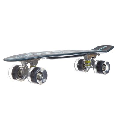 Скейтборд пластиковый Penny 56х15см со светящимися колесами SK-881-8, Синий