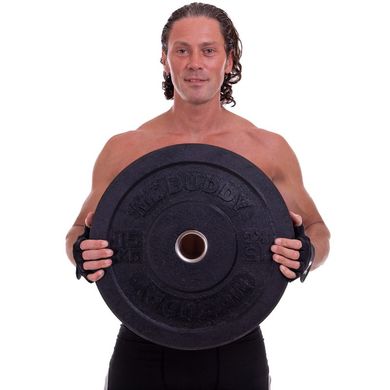 Бамперные диски резиновые Bumper Plates Zelart TA-2676-15 51мм 15кг черный