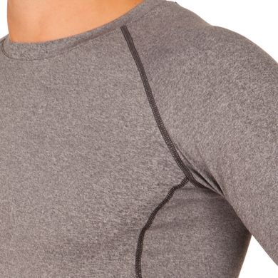 Компрессионная мужская футболка с длинным рукавом Domino серая 1416, M