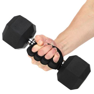 Накладки атлетические нескользящие Грипад GRIPAD WorkOut HAND PROTECTION EZOUS D-01 цвет черный