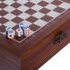 Шахматы, покер 2 в 1 деревянные 24 x 24 см коричневые W2624