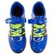Штангетки обувь для тяжелой атлетики PU сине-салатовые OB-1265 (OF), 40 (25,5 см)