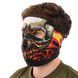Маска лицевая ветрозащитная креативная термонаушники Zelart MS-4344-3 Red Evil Skull черный