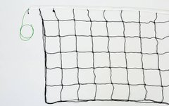 Сетка волейбольная узловая с тросом ячейка 14 x 14 см C-7107