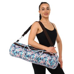 Сумка для йоги KINDFOLK Yoga bag Zelart FI-6969-5 розовый-голубой