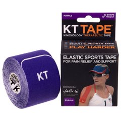 Кинезио тейп преднарезанный для лица и тела Kinesio tape KTTP ORIGINAL Zelart BC-4786 цвет фиолетовый