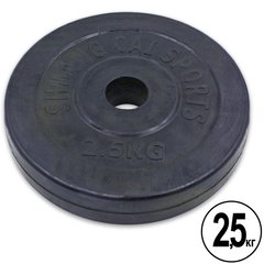 Блины (диски) 2,5 кг обрезиненные d-30мм Sports TA-1442