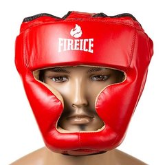 Боксерский шлем закрытый красный Flex Fireice FR-I475
