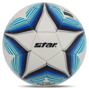 М'яч футбольний STAR THE POLARIS 2000 FIFA SB235FTB колір білий-блакитний