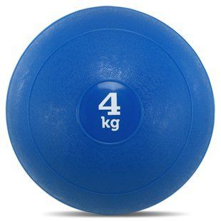 Слэмбол мяч набивной для кроссфита и фитнеса Slam Ball Record FI-5165-4 4кг синий