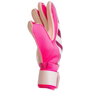 Перчатки для вратаря с защитными вставками на пальцы малиново-фиолетовые FB-893, 10