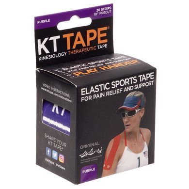 Кінезіо тейп нарізаний для обличчя та тіла Kinesio tape KTTP ORIGINAL Zelart BC-4786 колір фіолетовий