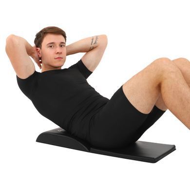 Мат для преса подушка під поперек подвійний Абмат AB MAT D1FITNESS FI-5124 колір чорний