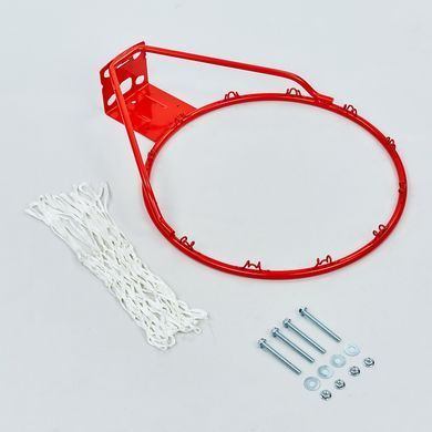 Кільце баскетбольне з сіткою для щита SPALDING STANDARD 7811SCNR &oslash;46см червоний