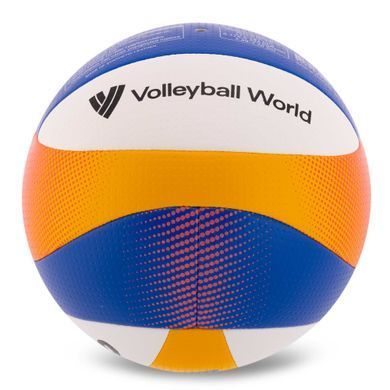 М'яч волейбольний пляжний MIKASA BV550C №5 PVC білий-синій-жовтий