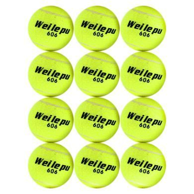 Мяч для большого тенниса WEILEPU 901-12 12шт салатовый