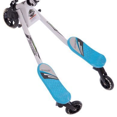 Самокат инерционный трайк TRIKKE SPEEDER SP06 цвет белый-голубой