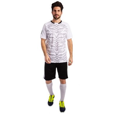Футбольная форма SP-Sport Pixel черно-белая 1704, рост 160-165