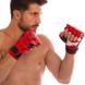 Рукавички для змішаних єдиноборств MMA PU ZELART червоно-чорні BO-1374, L