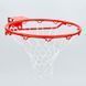 Кільце баскетбольне з сіткою для щита SPALDING STANDARD 7811SCNR &oslash;46см червоний
